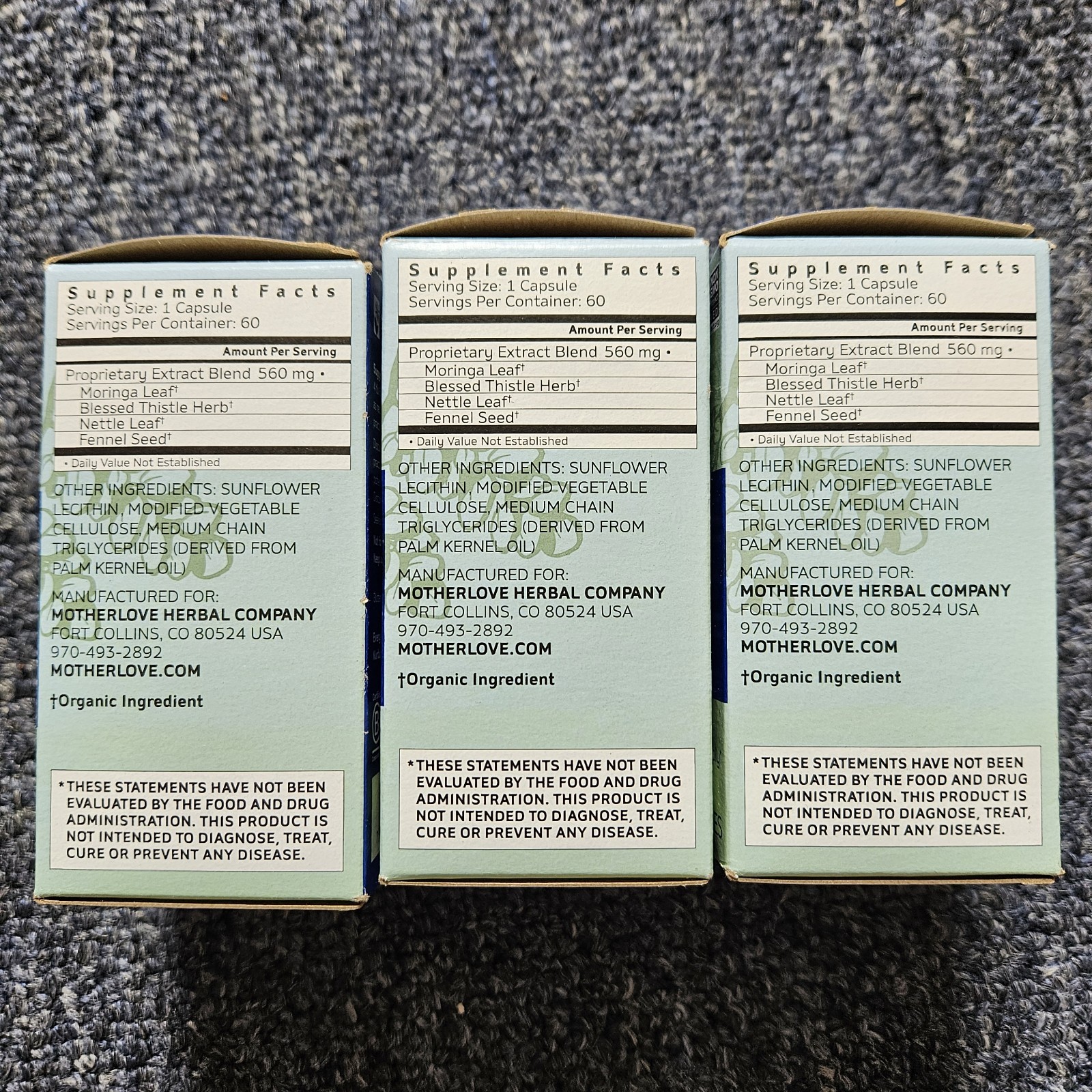 (4) MotherLove MORE MILK MORINGA Vegan Supplement (240 Capsules) Exp. 08/2026