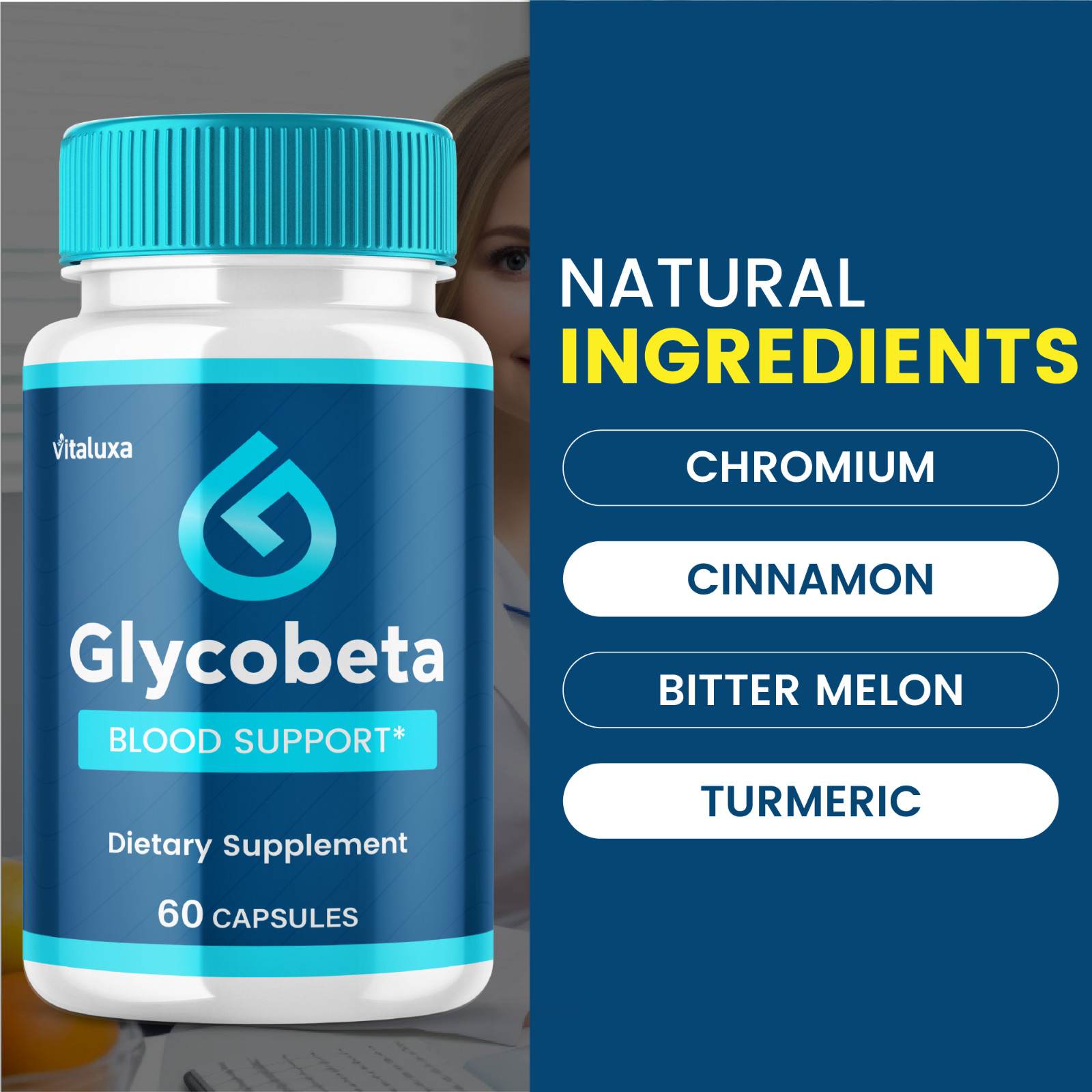 (2 Pack) Glycobeta Capsules, Glyco Blood Health and Circulation (120 Capsules)