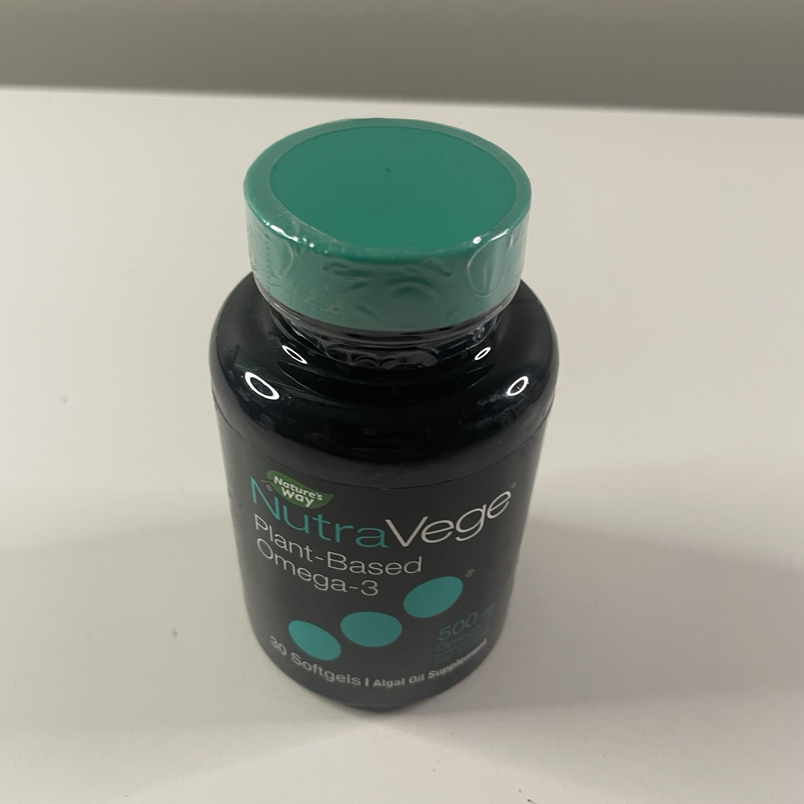NutraVege, Omega-3 Plant-based 500 mg, 30 Softgels Exl/01/2026