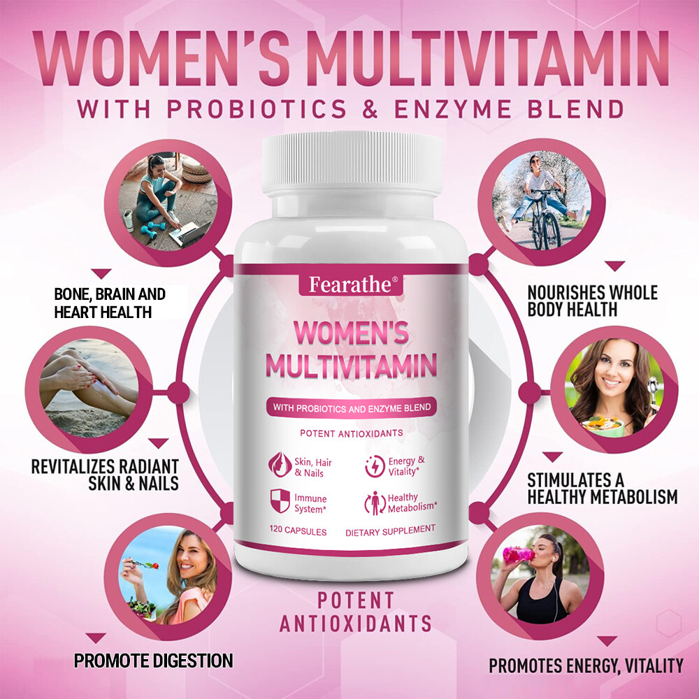 Womens Multivitamin & Multi-Mineral Increase Energy Metabolism and Vibrance