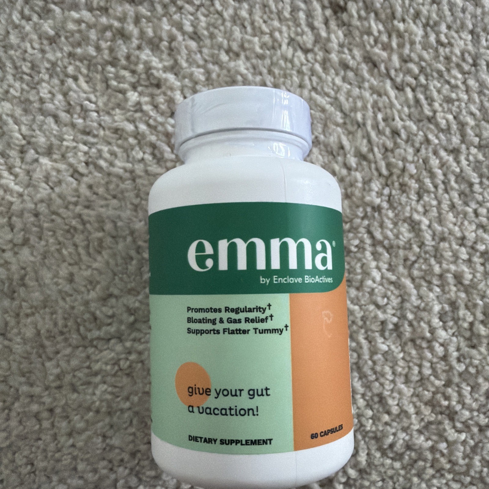 Emma Relief Dietary Supplement 60 Capsules Regularity Reduce Bloat