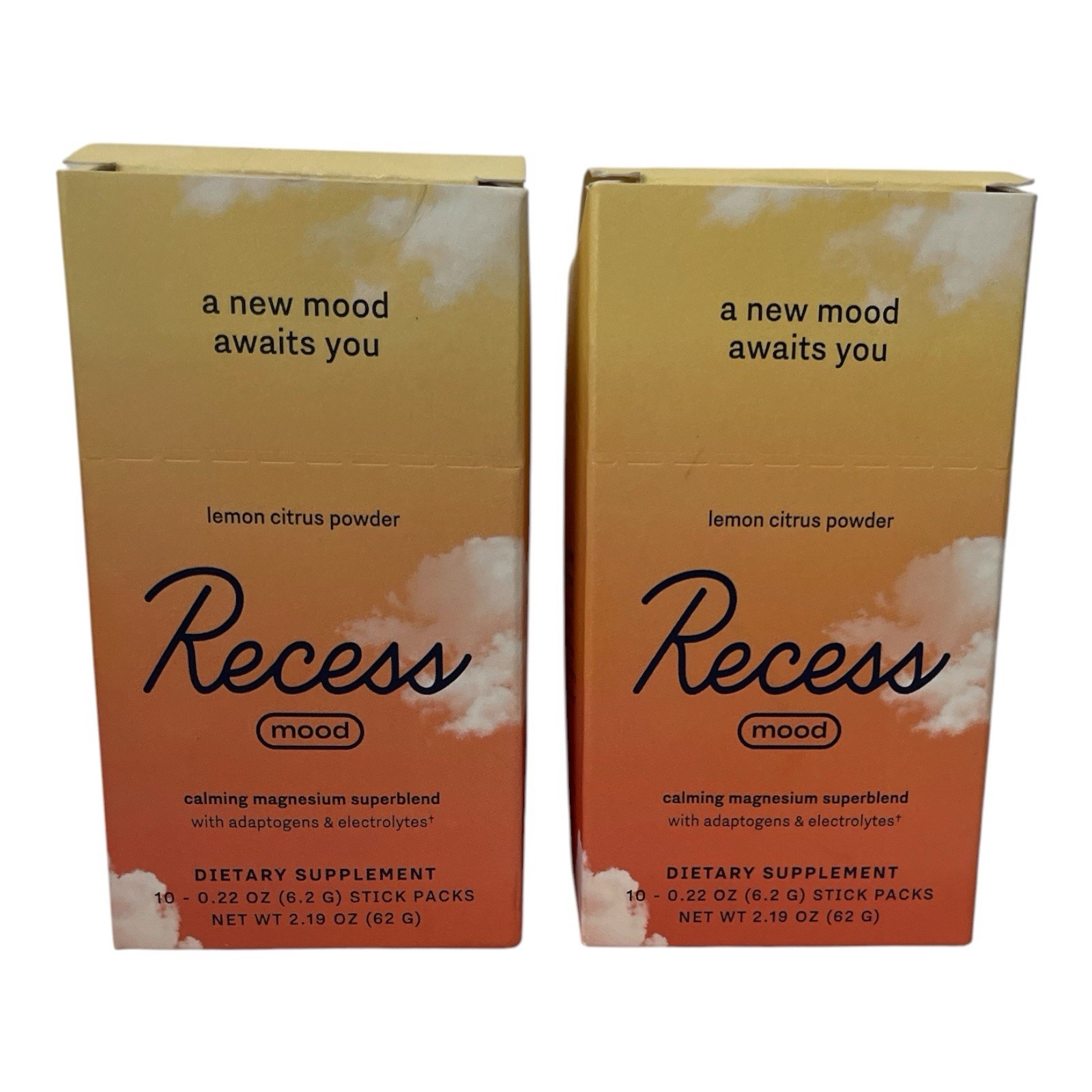 Brand New 2 Pack Recess Mood Lemon Citrus. Sealed boxes. Fast shipping. ✅