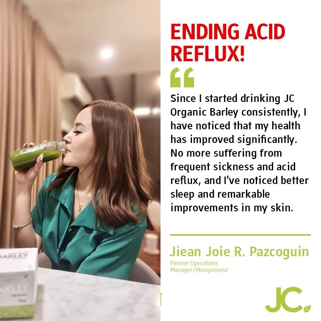 JC pure organic barley power juice with stevia from New Zealand
