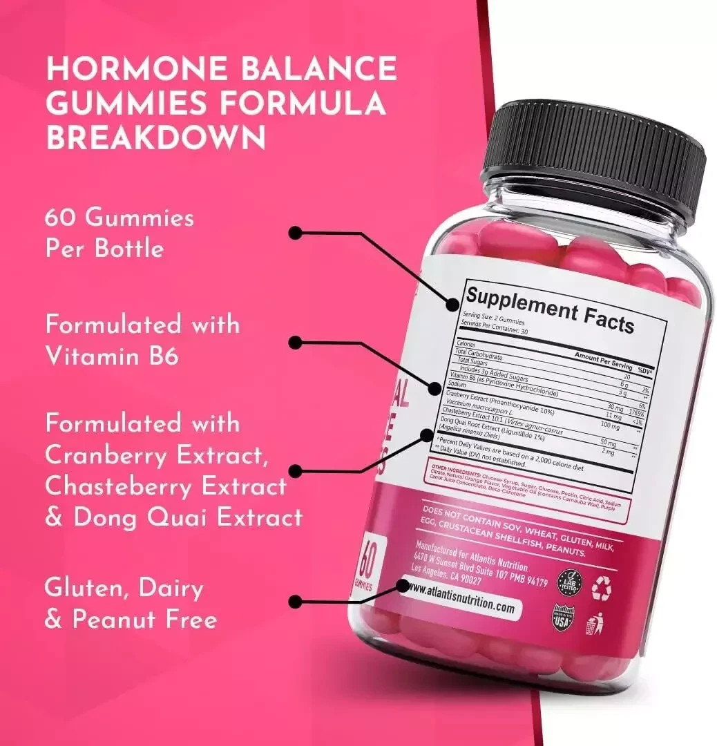 Atlantis Nutrition Hormonal Balance 60 Gummies EXP 02/2026