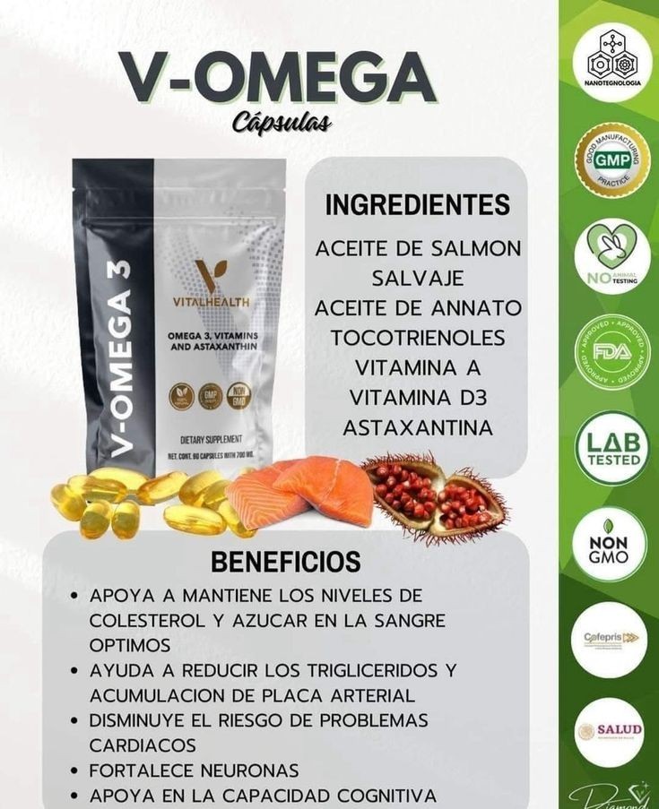 VITAL HEALTH V-OMEGA 3 Vitamins 90 Capsules Free Shipping