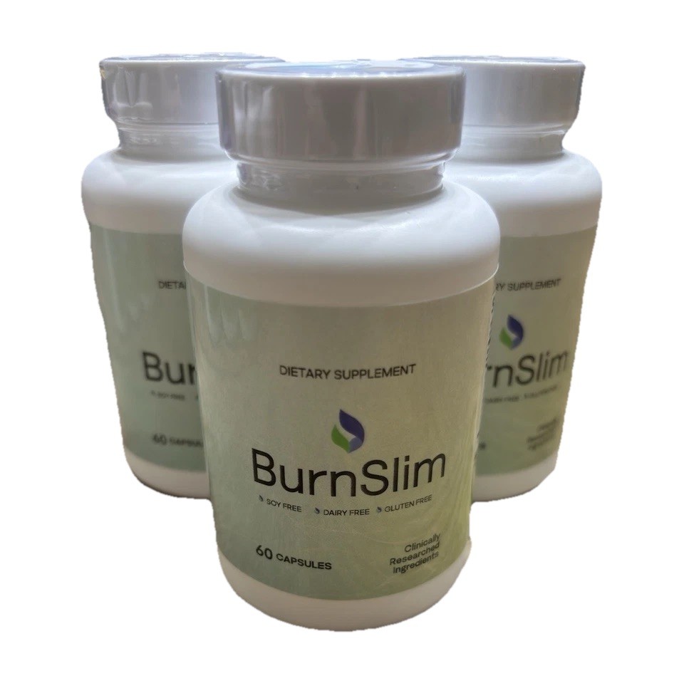 3 pack x 60 BurnSlim Weight Management Dietary Supplement Soy Dairy Gluten Free