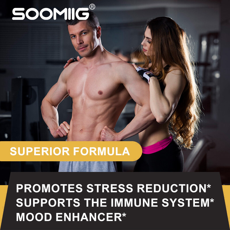 Organic Ashwagandha Capsules Supplement Stress Support Enhance Physical Fitness