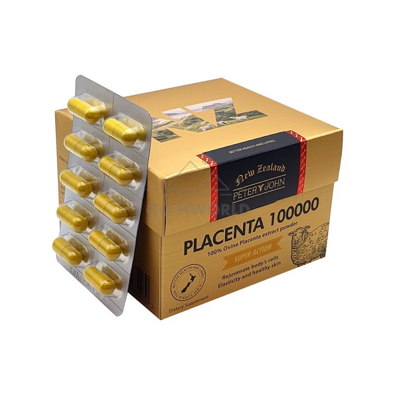 Placenta 100000 – 100 Capsules – 5 Pack