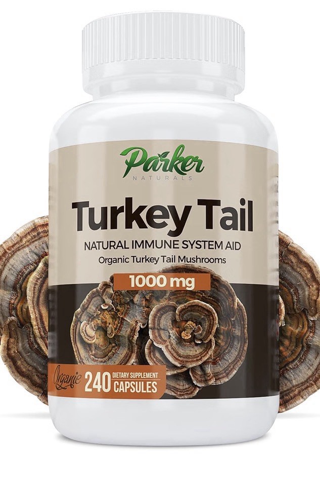 Parker Naturals Turkey Tail Mushroom Organic Supplement Immune System Aid 240cap