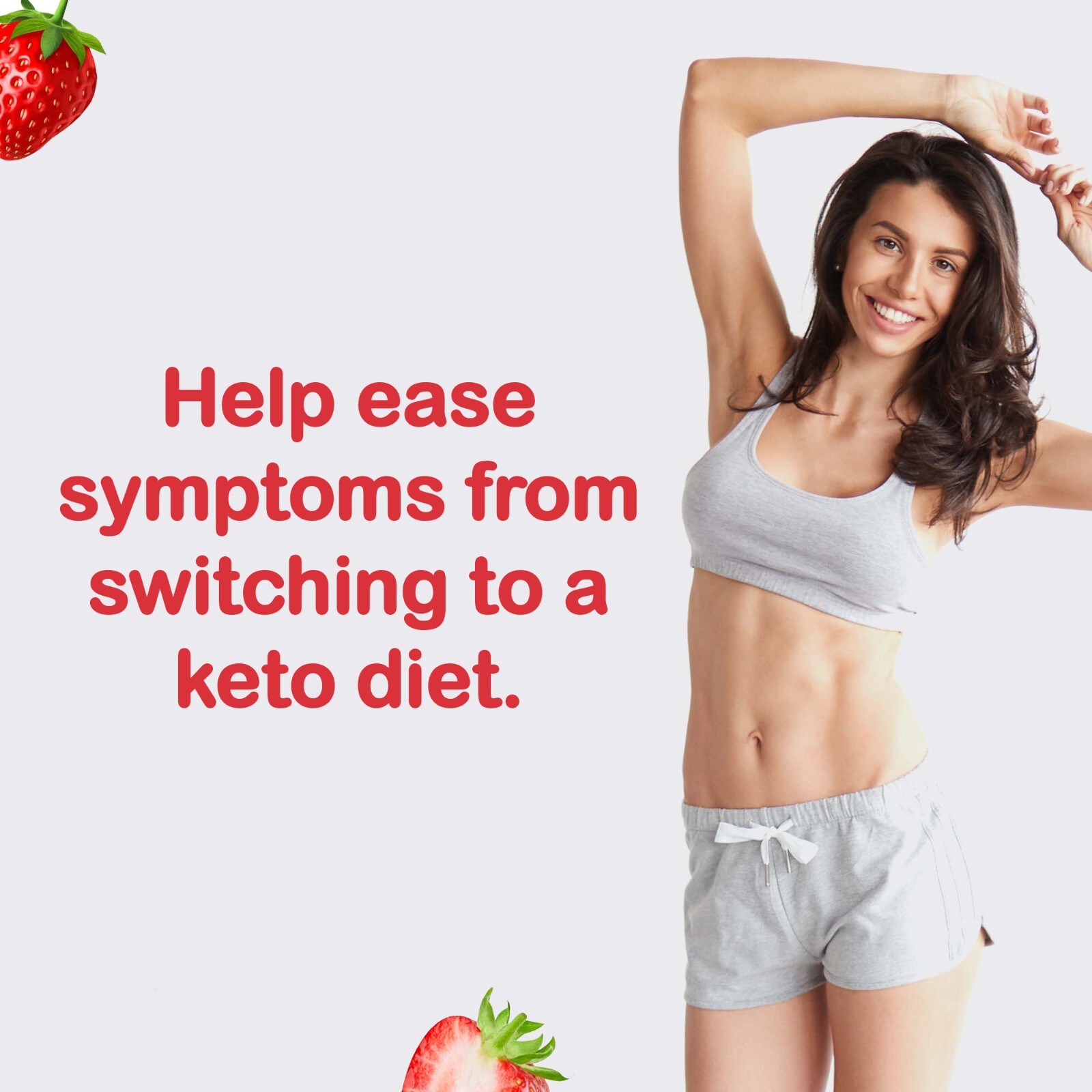 Keto-Friendly Electrolytes with Potassium Magnesium Sodium Calcium Strawberry