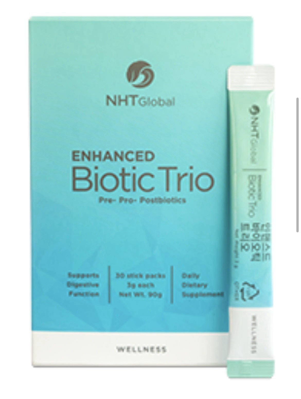 NHT Global Biotic Trio Daily Restore Bacteria Gut Digestive Boost 30x3g ea NEW