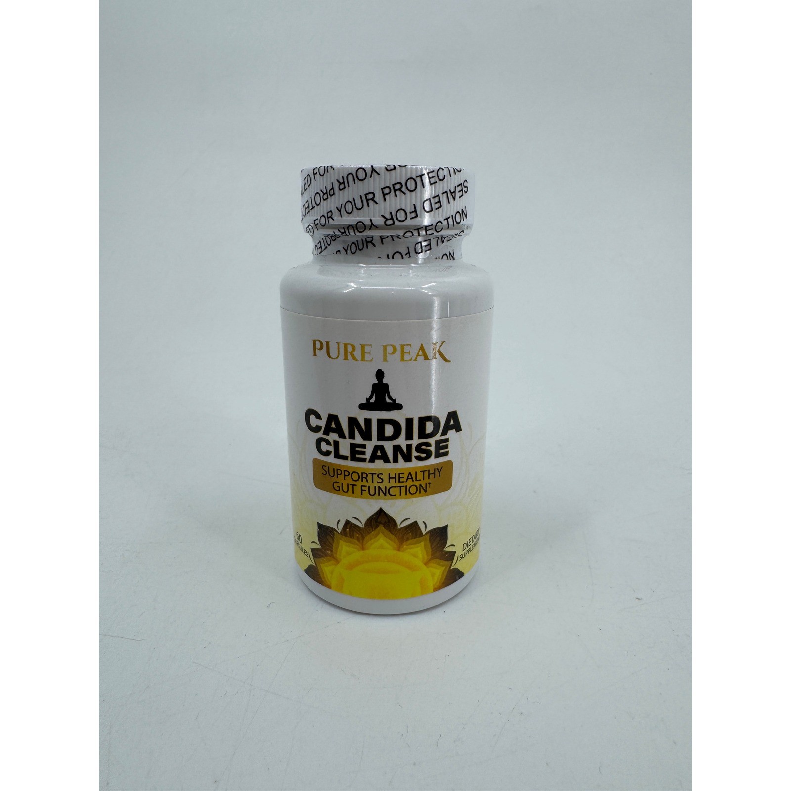 Pure Peak Candida Cleanse 60 Capsules Support Healthy Gut Function New Sealed