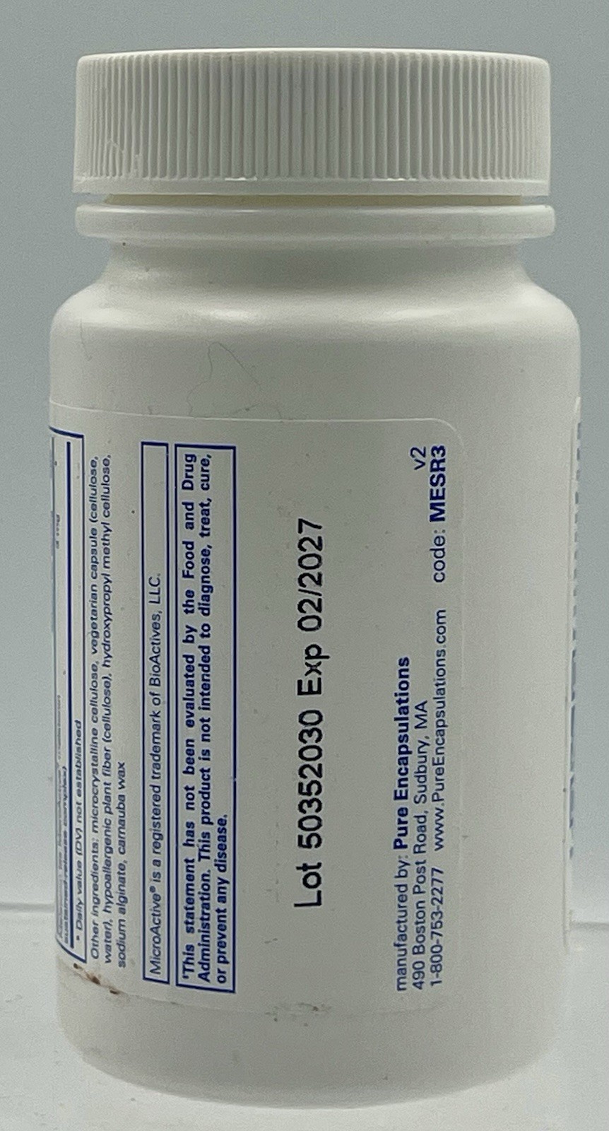 Pure Encapsulations Melatonin-SR Extended Release 30 Capsules EXP 02/2027