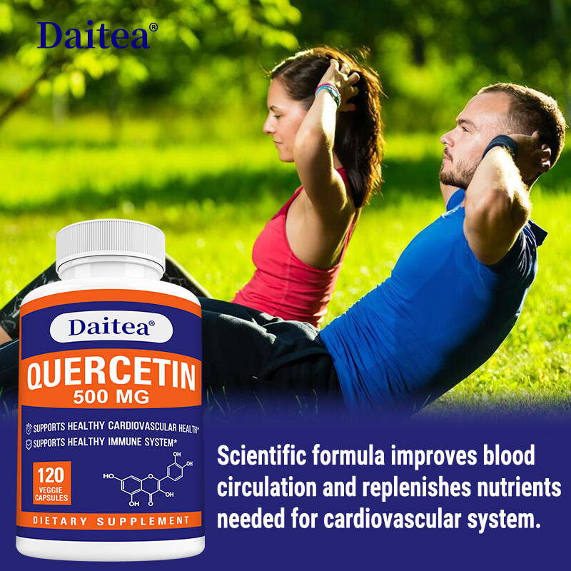 Quercetin 500mg Supplement Skin Heart Immune Support Antioxidant 120 Capsules