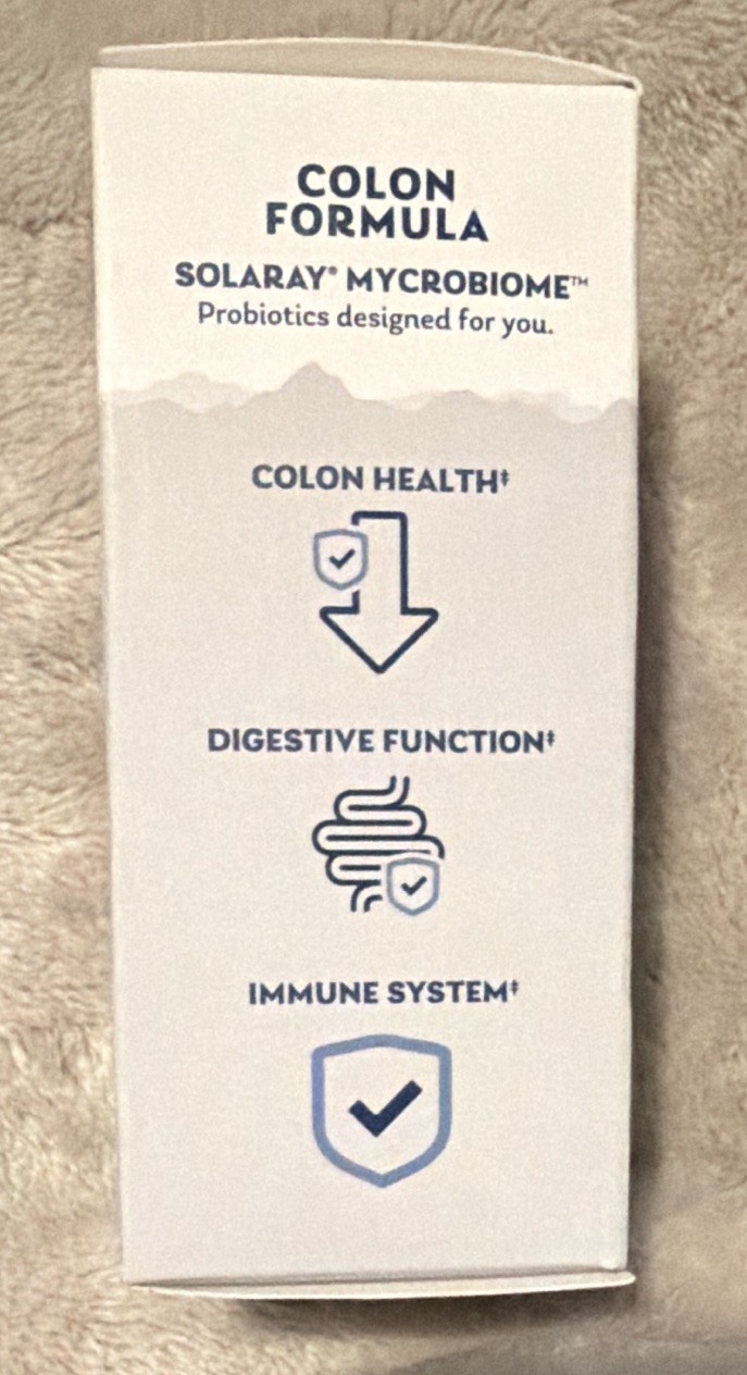 Solaray Mycrobiome Probiotic Colon Formula 50 Billion 18 Strains 30 VegCaps