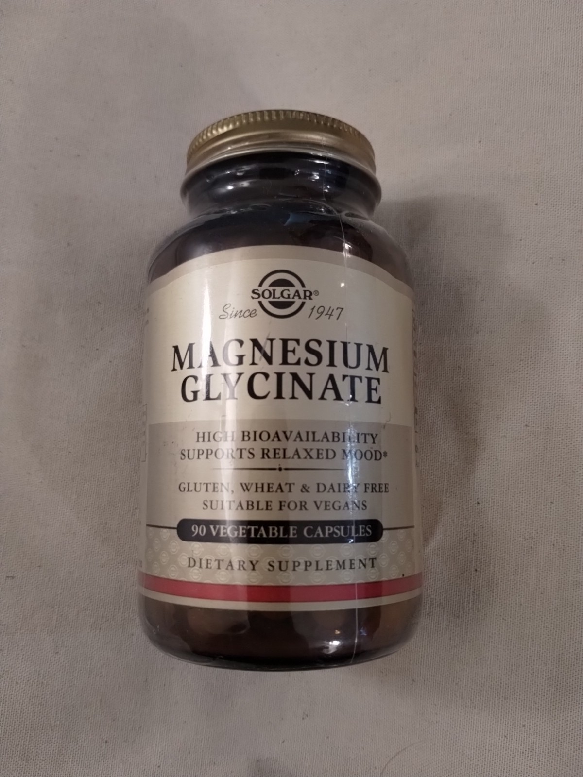 NEW Solgar Magnesium Glycinate, 90 Vegetable Capsules -EXP: 2027 – FREE SHIPPING