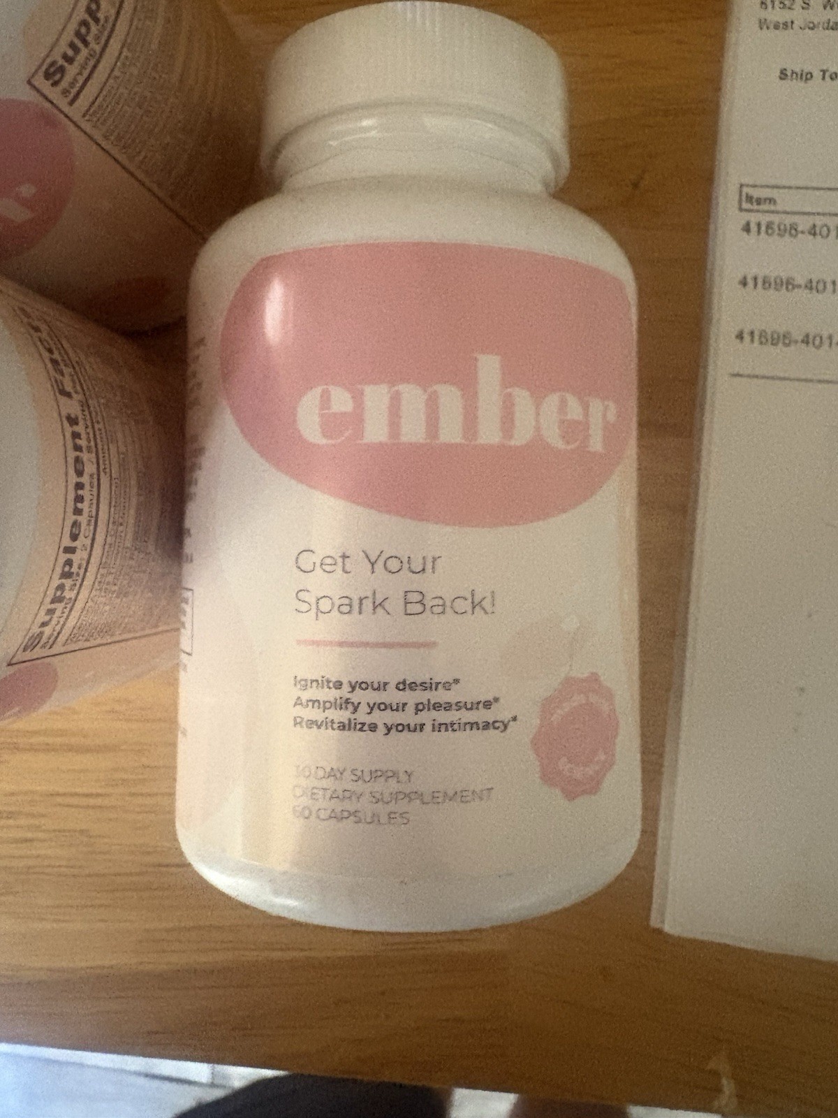 Ember Sexual Health Dietary Supplement Capsules, 60 Count (2-Capsule Dose)