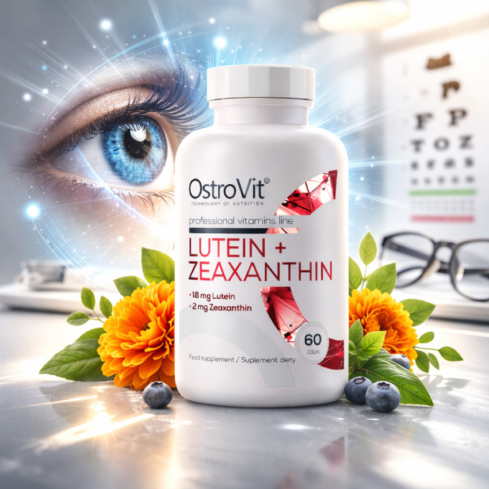 LUTEIN + ZEAXANTHIN – 60-600 Caps – Antioxidant Supports vision & macular health