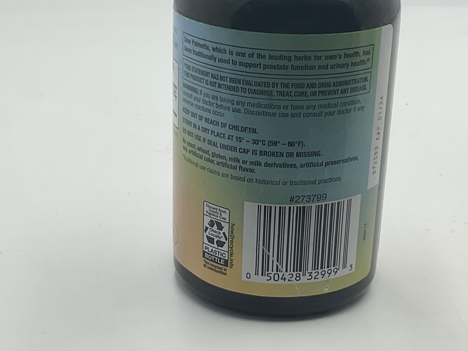 Saw Palmetto – Whole Herb Herbal Supplement 450 mg – 250 count
