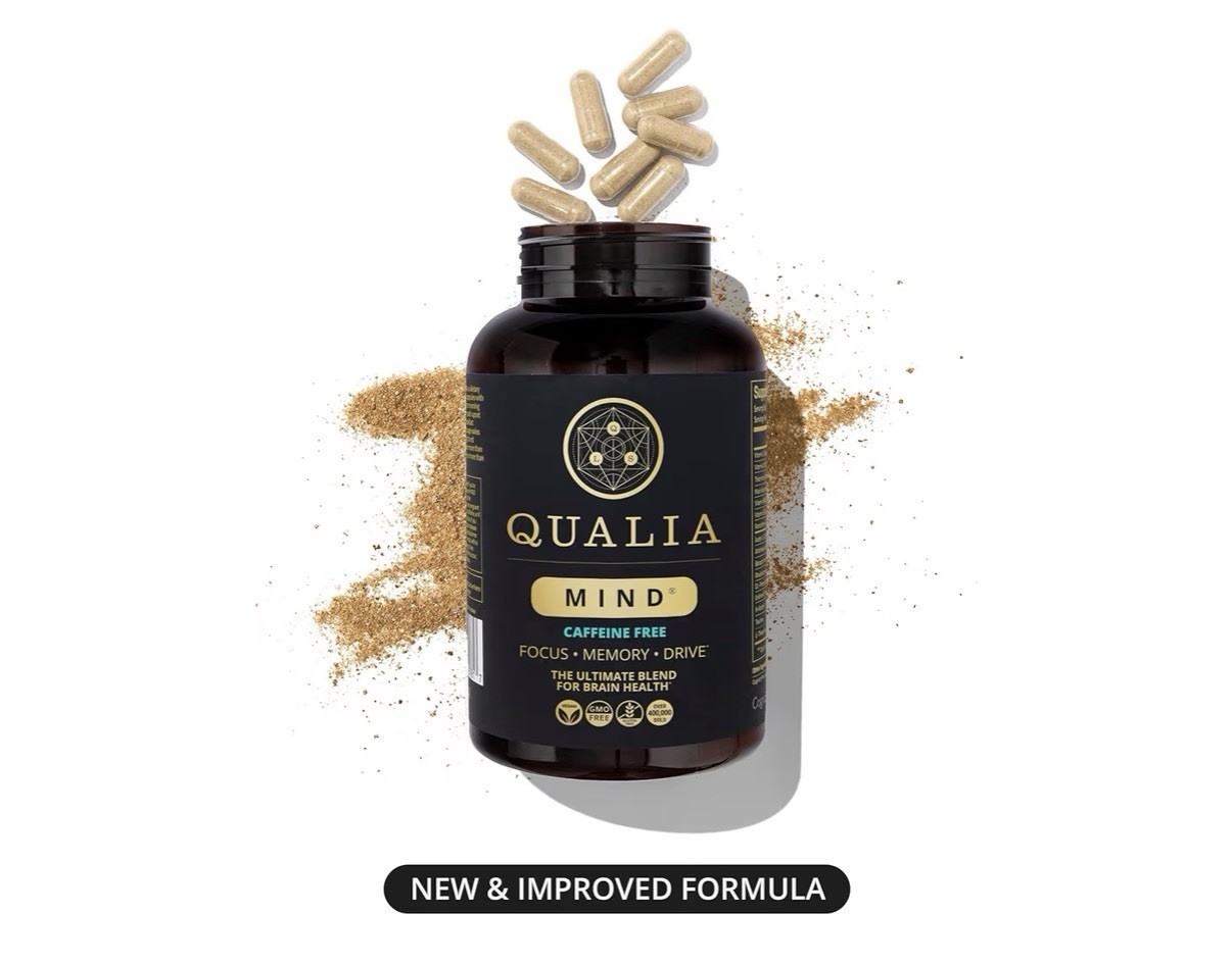 Qualia Mind Caffeine Free Focus Memory Ultimate Blend For Brain Health 120 Caps