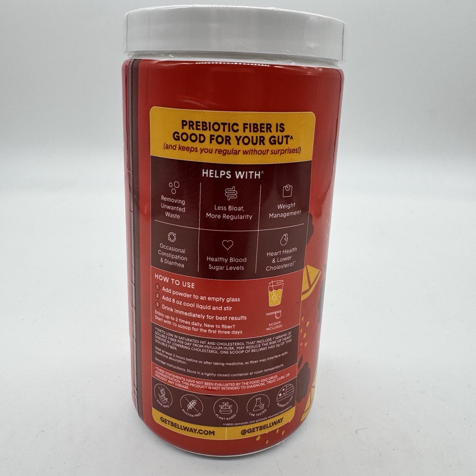 Bellway Super Fiber+Fruit Psyllium Supplement Flavor Raspberry Lemon