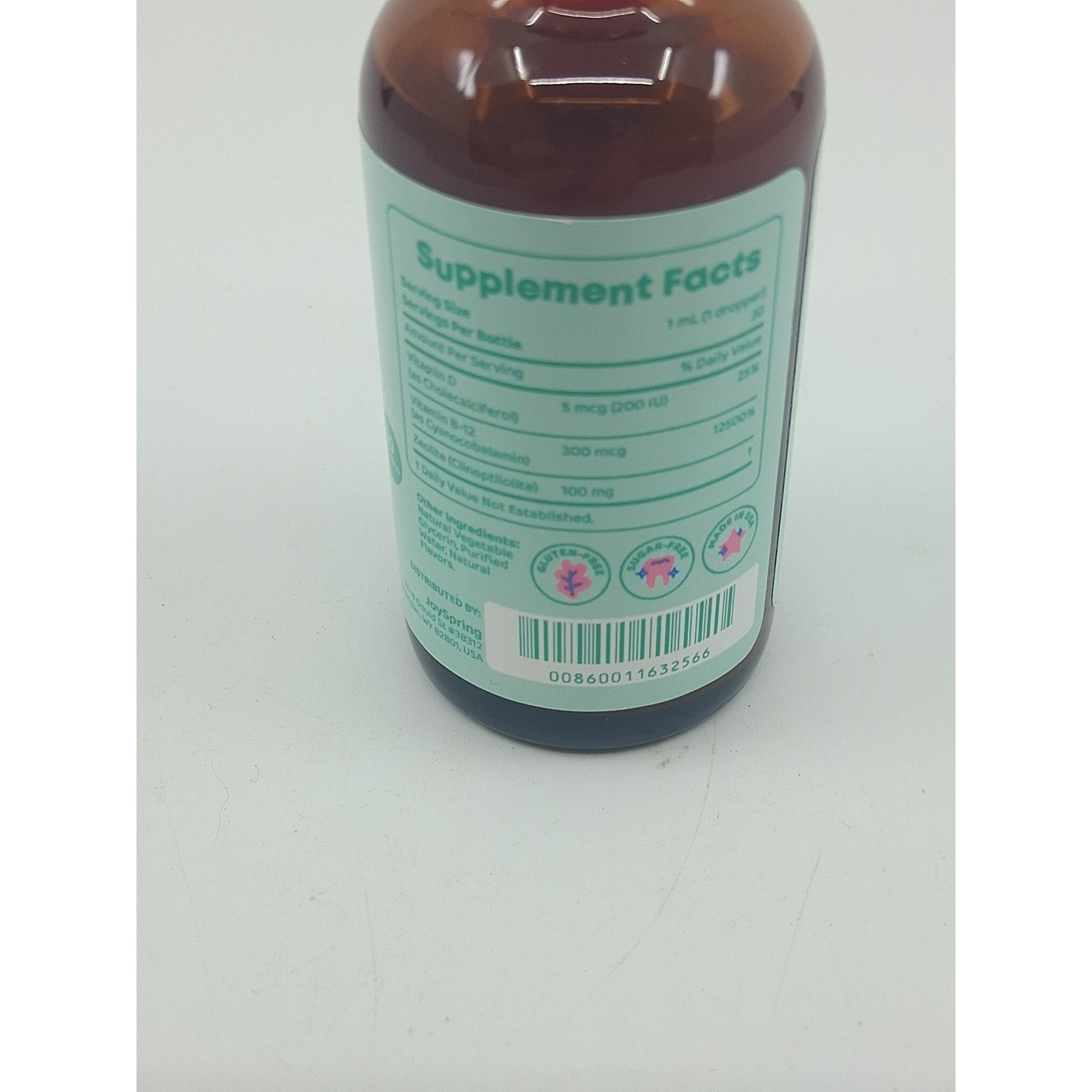 Joyspring Detox Zee Zeolite for Kids 30ml 1 fl oz 30 servings Sealed EXP 10/2026