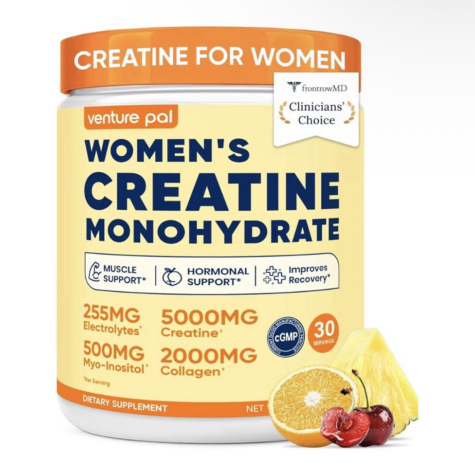 Venture Pal Women’s Creatine Monohydrate Powder Fruit Punch 30 Servings
