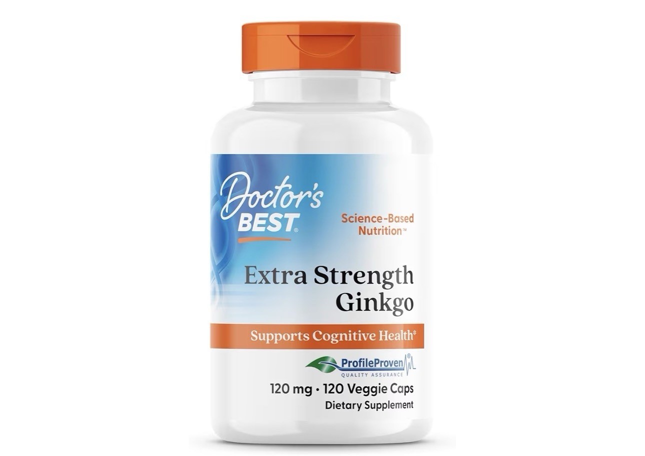 Doctor’s Best Ginkgo Biloba 120mg 120 Capsules Gluten-Free Non-GMO Vegan