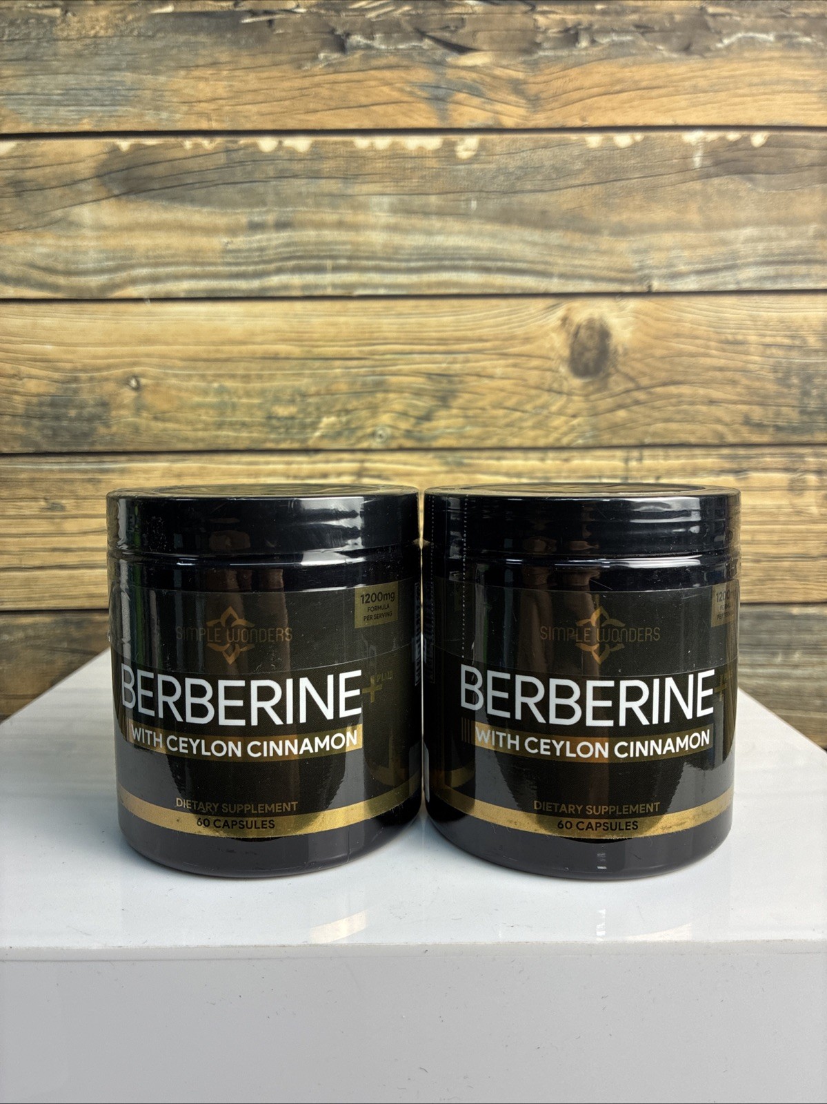 2x Berberine Plus with Ceylon Cinnamon – 1200 mg – 60 capsules – Exp 03/27