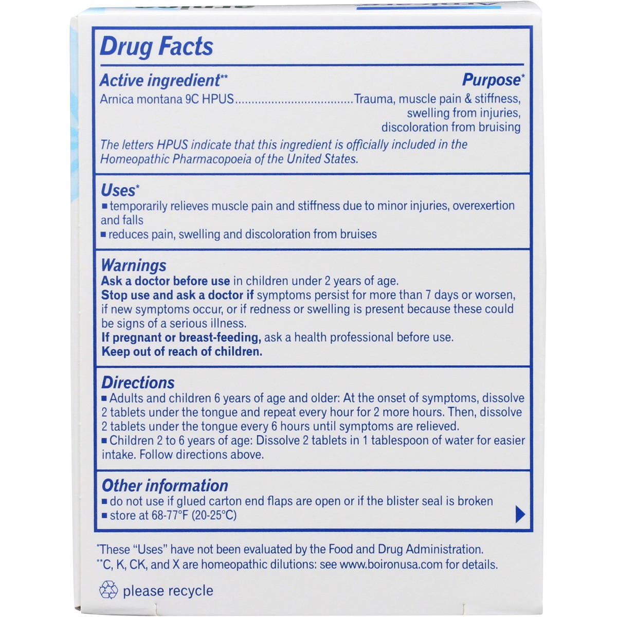 Boiron Arnicare Quick-Dissolving Pain Relief Tablets Quick Dissolving 1 Pack