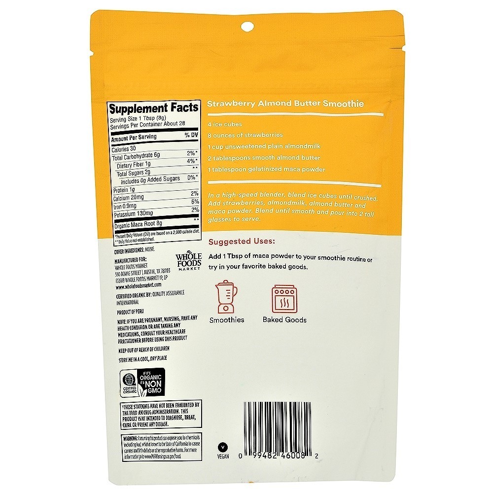 365 by Whole Foods Market Organic Gelatinized Maca Powder, 8 oz