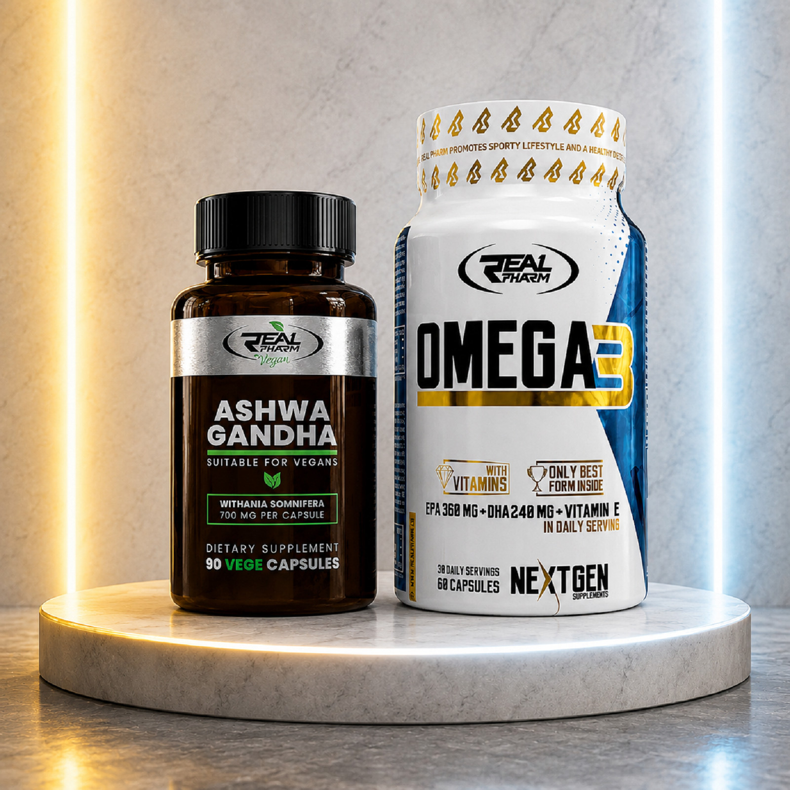 ASHWAGANDHA + OMEGA 3 – mental balance, stress management, better concentration