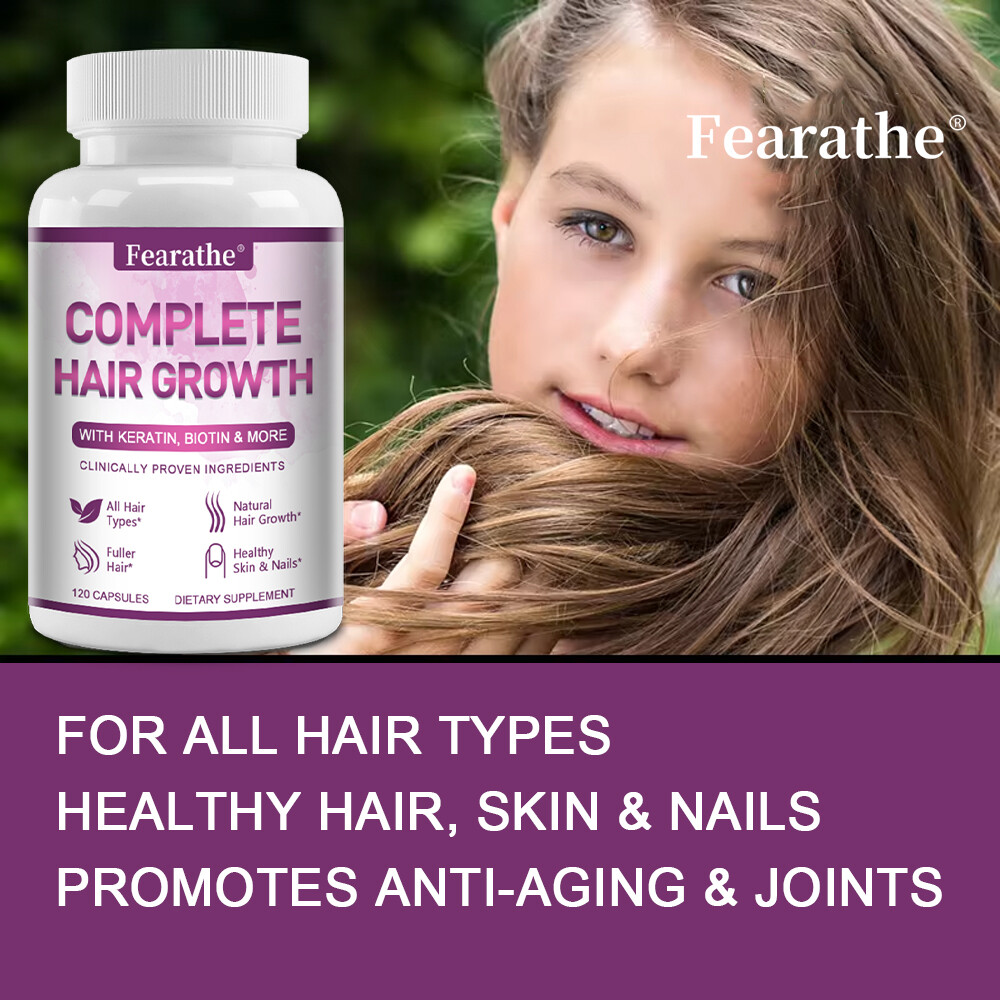 Extra Strength Hair Growth Vitamin – with Keratin, Biotin, Exp 7/2026