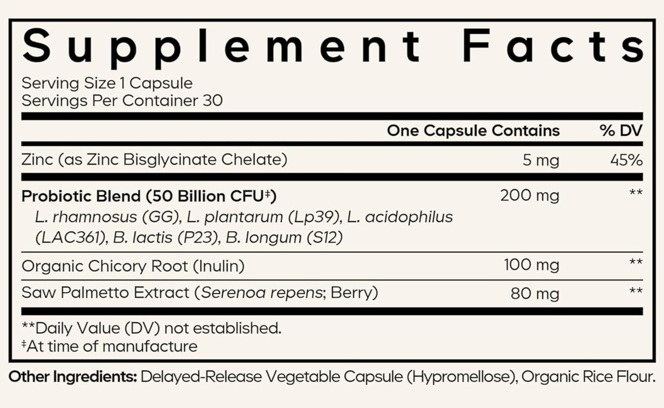 Men’s Daily Probiotic Prebiotic Beyond Vitamins Codeage Dietary Supplement