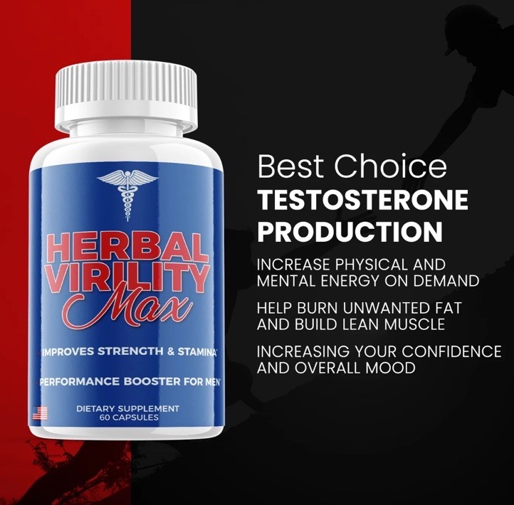 Herbal Virility Max Maximum Strength Male Performance Supplement – 60 Tablets