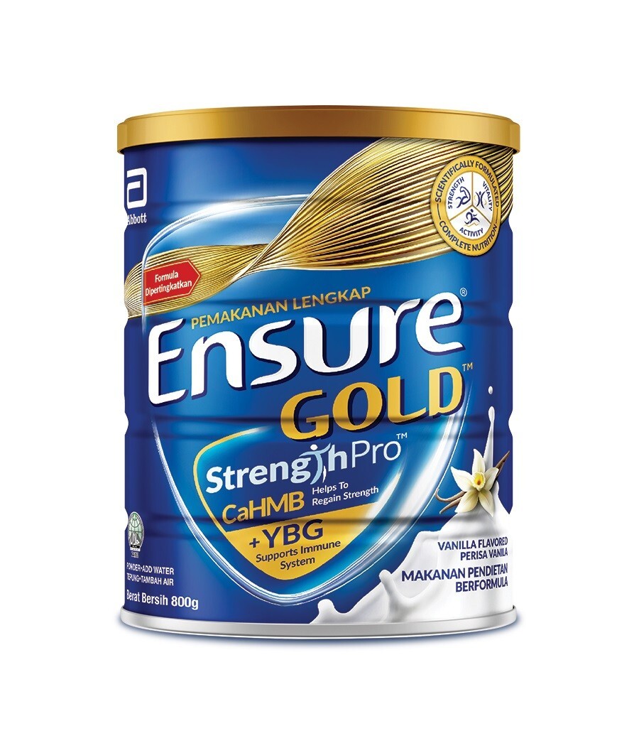 Abbott Ensure Gold Vanilla 800g for Middle-Age & Elderly x 1 FREE DHL Express