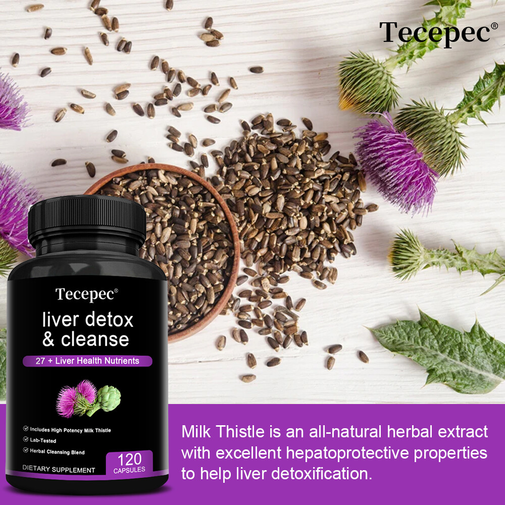 Liver Detox & Cleanse Formula 27 + Liver Health Nutrients with Milk Thistle