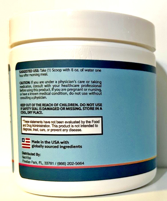 (6 pack) NeoVital, Official NeoVital Brain Supplement Powder 180 Servings