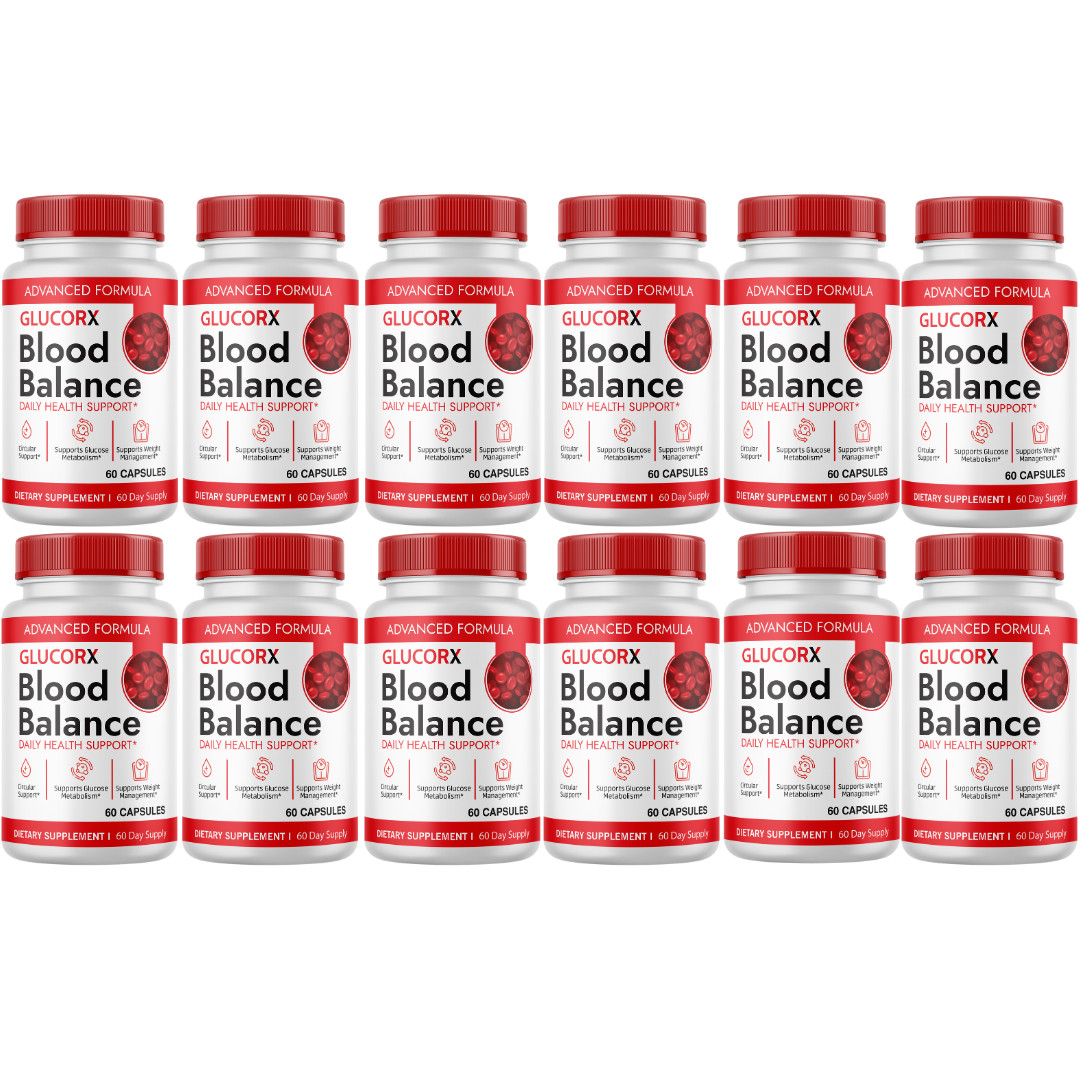 Glucorx Blood Balance, Gluco-RX Supplement Metabolism & Daily Health 12 Bottles