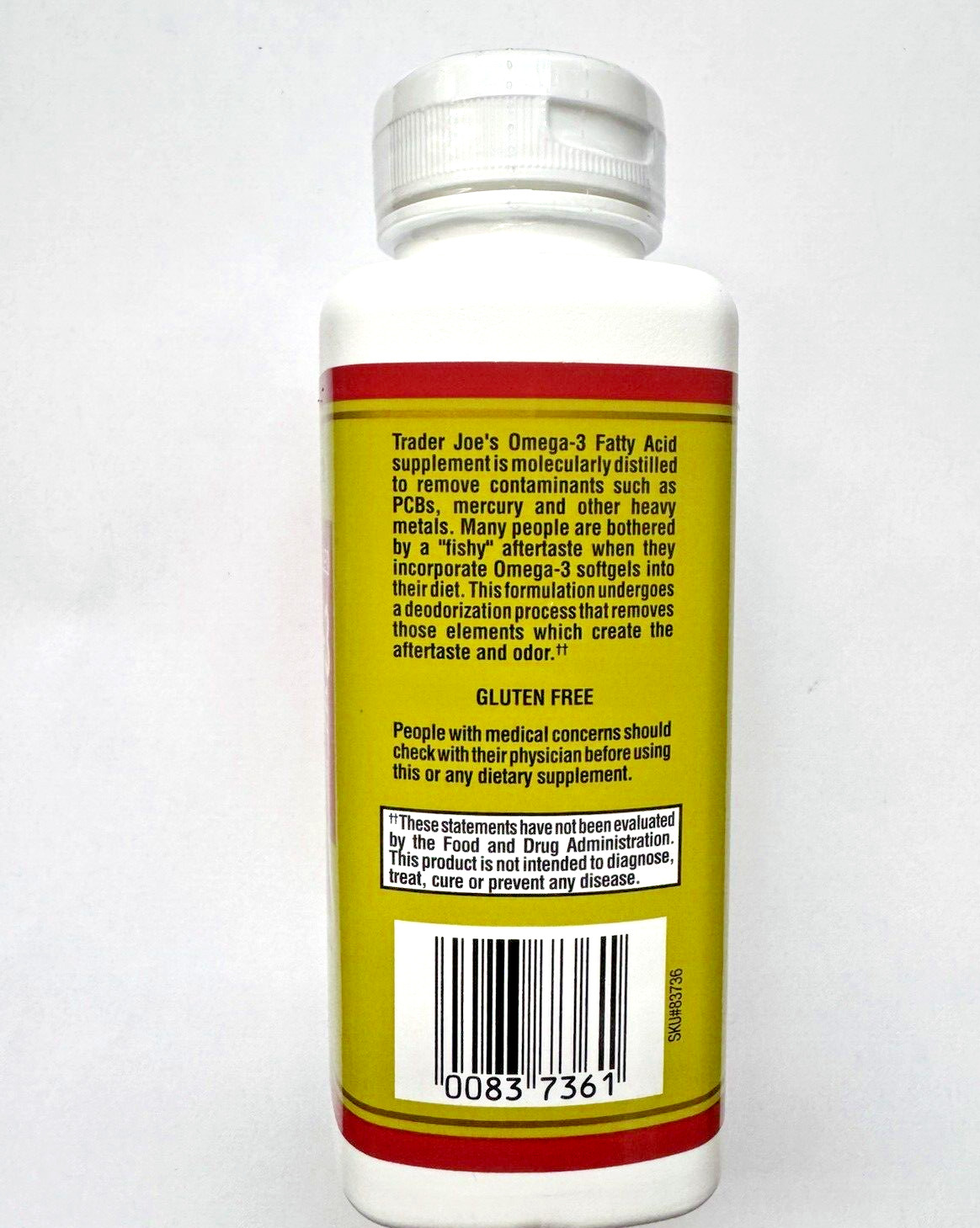 Trader Joe’s Omega-3 Fatty Acids Dietary Supplement 90 Gels