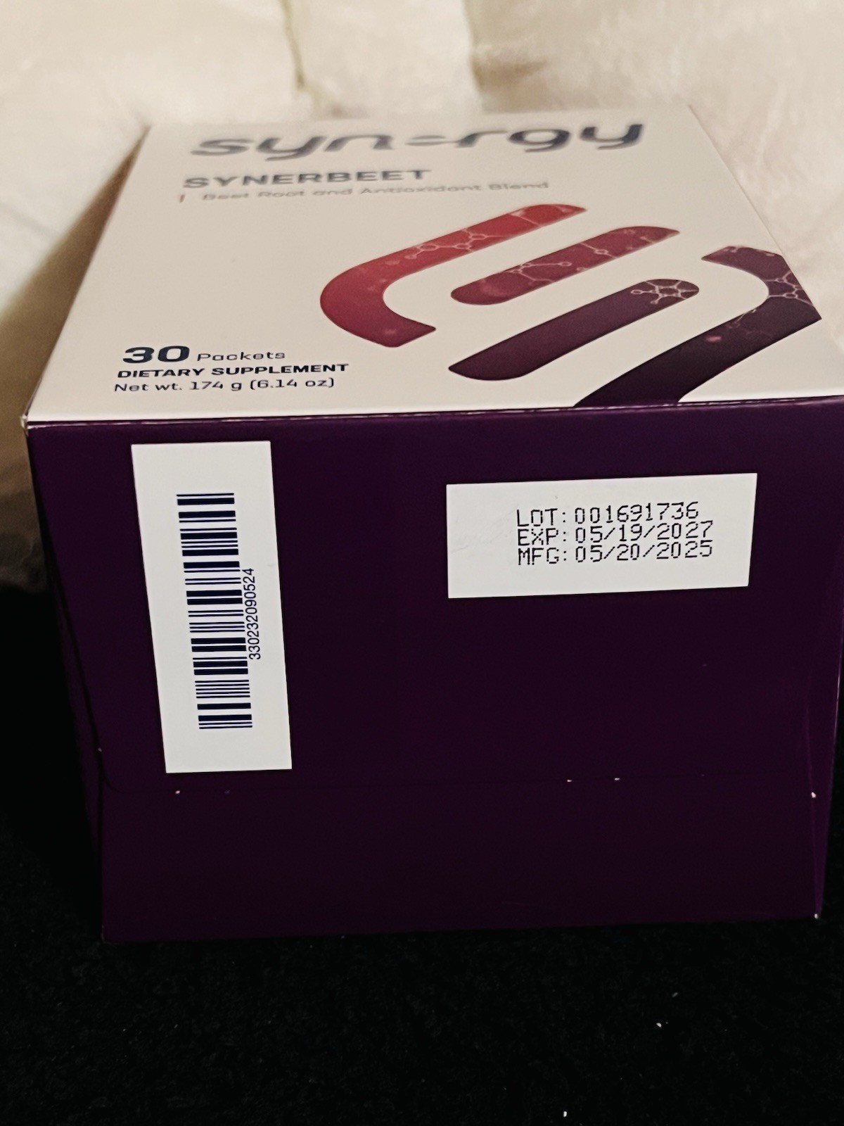 Synergy Synerbeet Beet Root Antioxidant Blend Powder Supplement 30 Packets