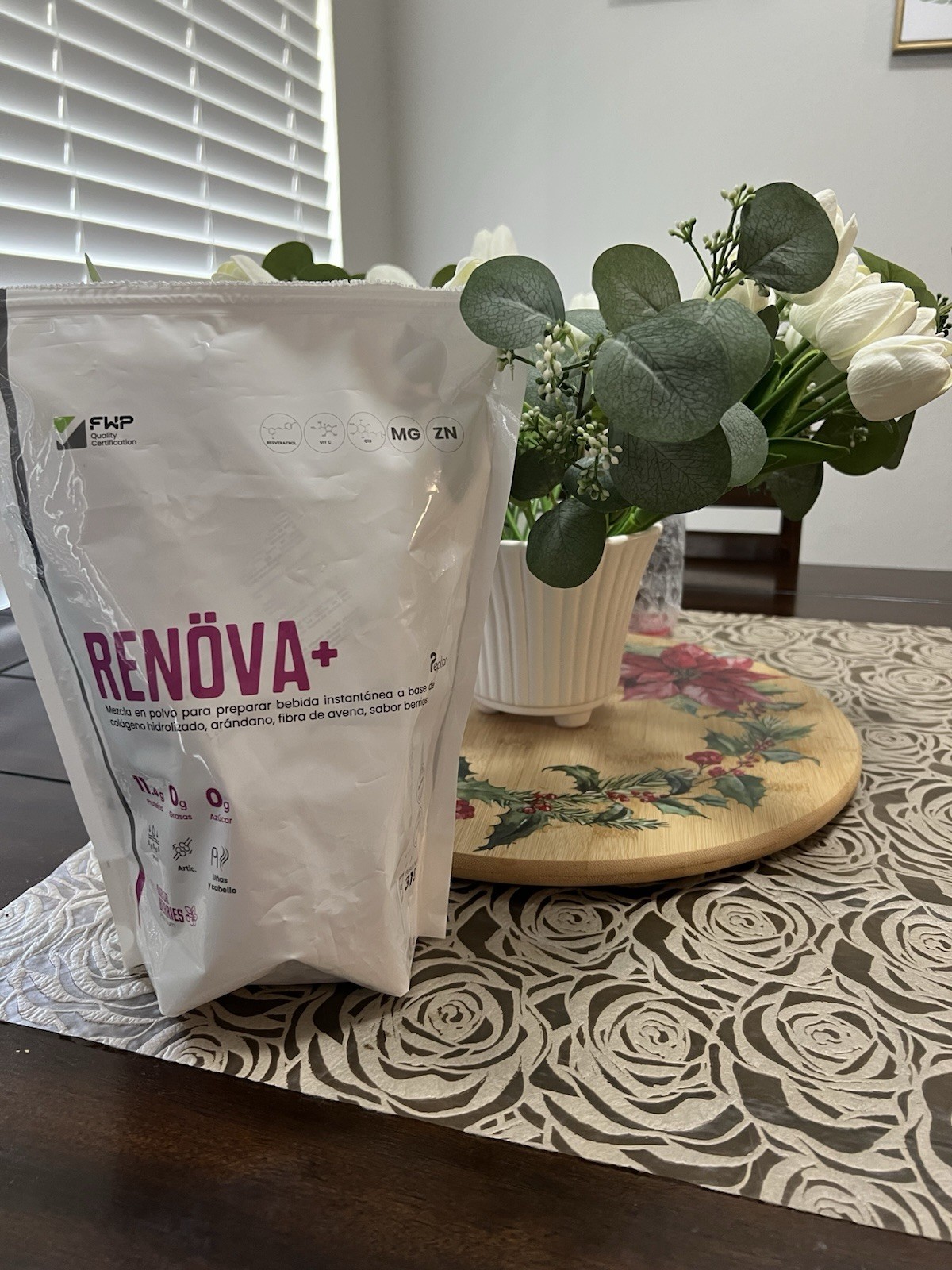 RENÖVA+ Hydrolyzed collagen with Active Biopeptides,sugar-free strawberry- 315g