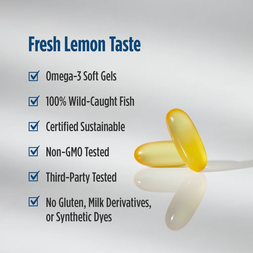 Nordic Naturals ProOmega D – Heart, Brain, Bone & Immune Health, Lemon