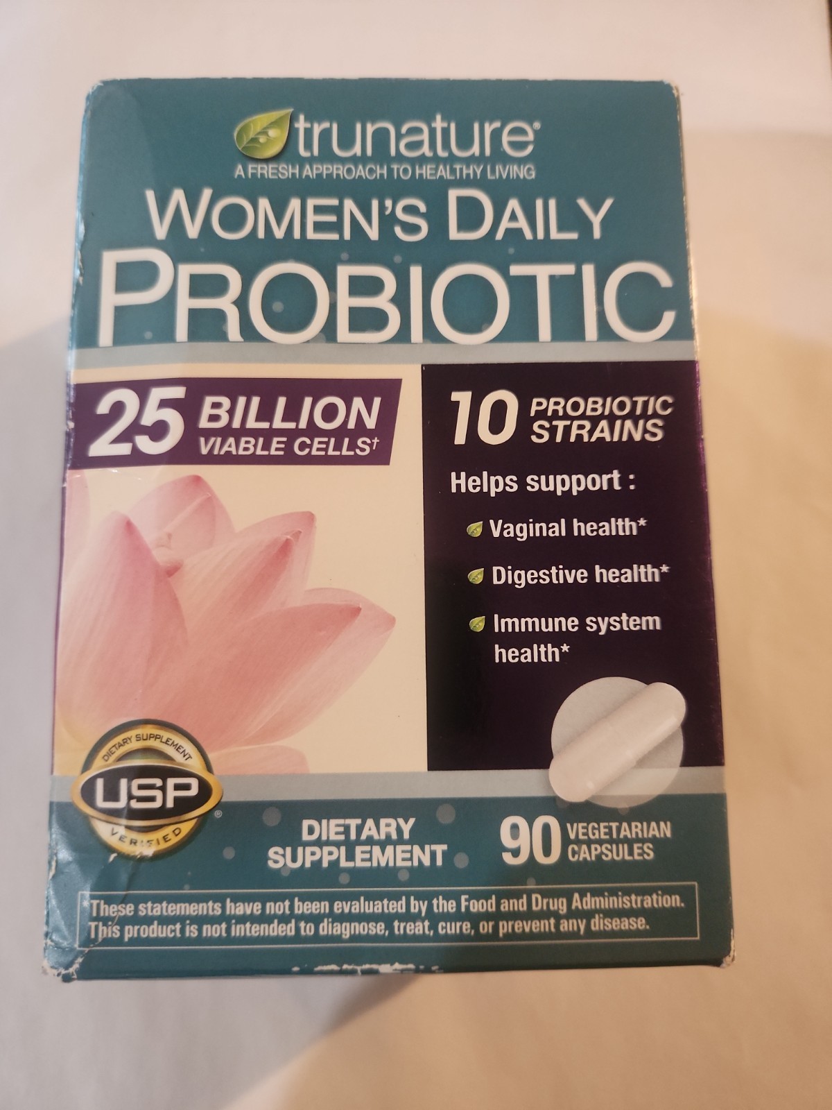 trunature Women’s Daily Probiotic 90 Vegetarian Capsules Exp 2/2028