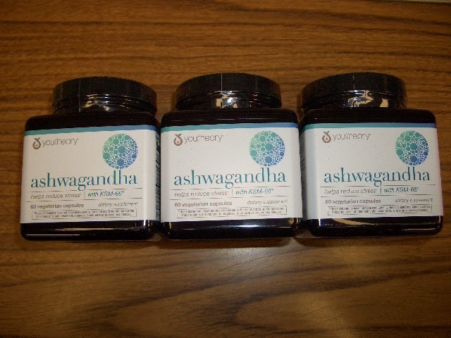 3 Youtheory Ashwagandha 60 Veg Caps in each Helps Reduce Stress Exp 12/2027
