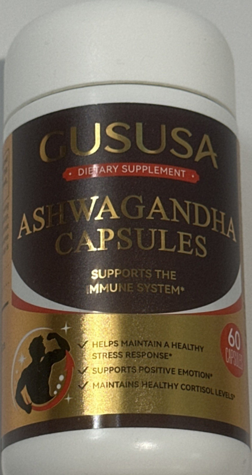 GUSUSA Ashwagandha 150mg Immune & Stress Support 60 Caps Exp 12/2027