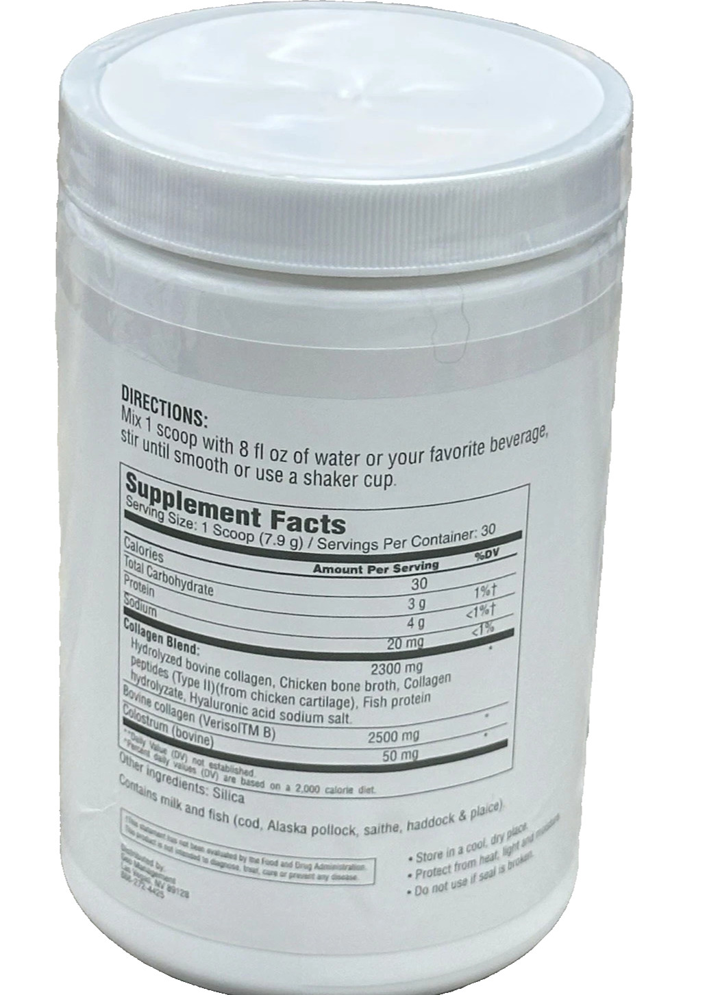 Consult Health Colla-Holla With Collostrum Unflavored 30 Servings – Exp 11/2026