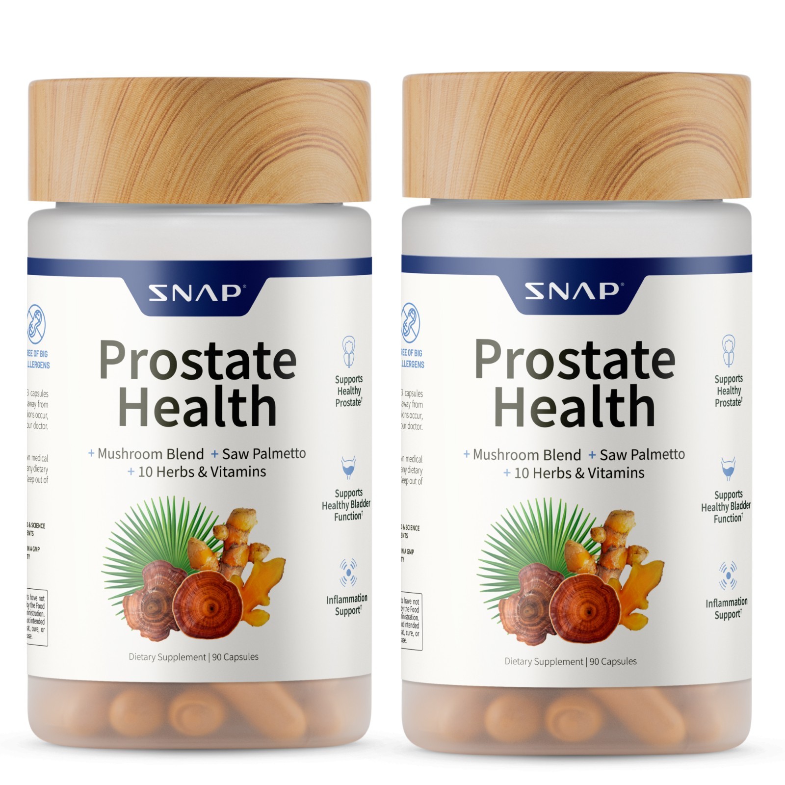 SNAP Prostate Health Supplement Urinary Flow Reduces Frequent Urination – 2 Pack