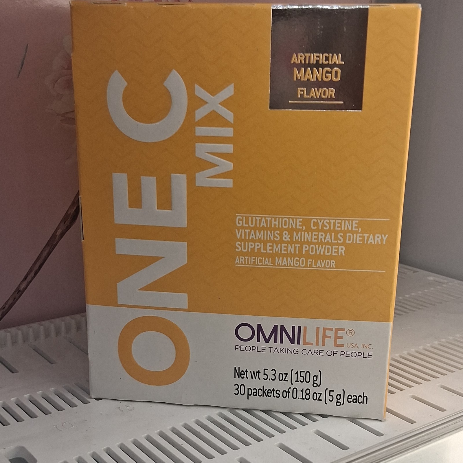 Omnilife ONE C Glutathione Cysteine Powder Mango Flavor Supplement 30 Packets