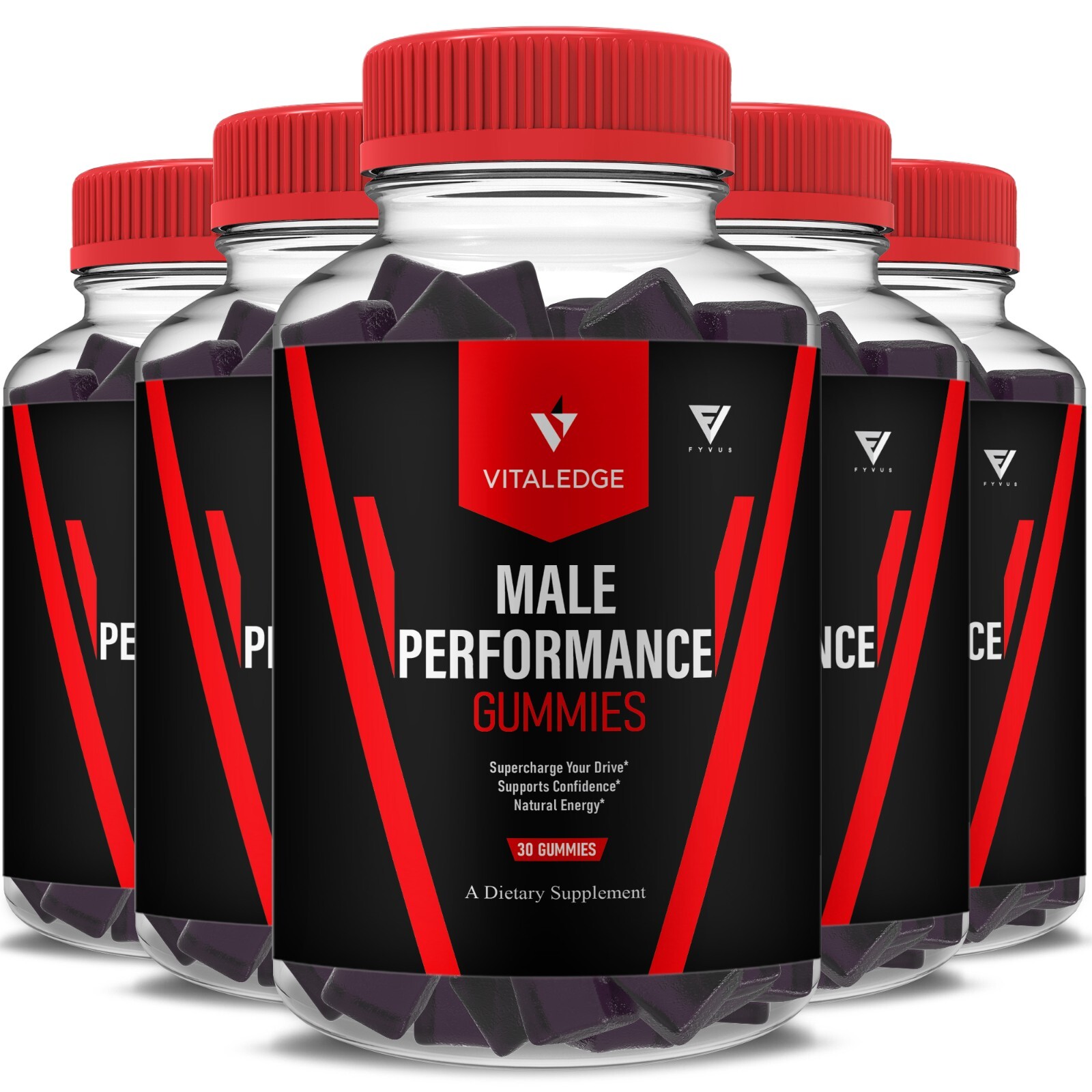 (5 Pack) Vital Edge Performance Gummies, VitalEdge Max Formula (5 Month Supply)